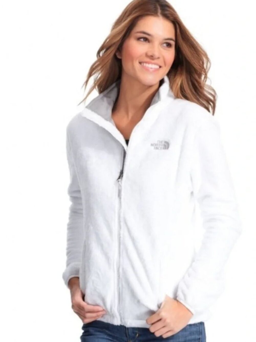 The North Face Osito Jacket in White Medium